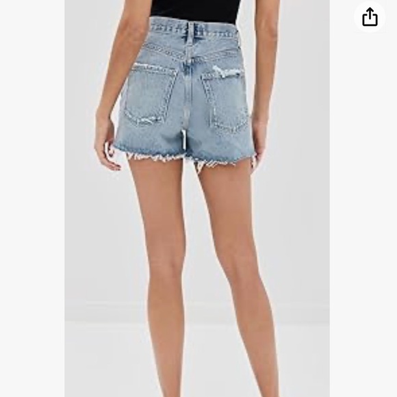 Agolde Vintage High Rise Distressed Dee Jean Shorts 23 - Picture 4 of 14